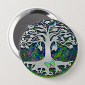 アメリアCarrie著新しい始め生命の樹 缶バッジ (正面&裏面)