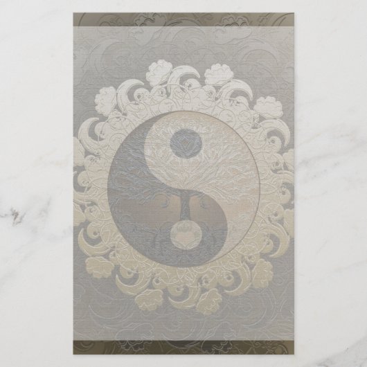 アメリアCarrie著生命の樹との陰陽 便箋 (正面)