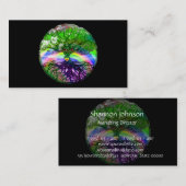 アメリアCarrie著虹のハート生命の樹 名刺 (正面/裏面)