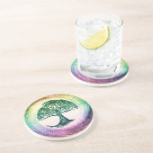 アメリアCarrie著虹の生命の樹 コースター (側面)