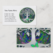 アメリアCarrie著蝶との生命の樹 名刺 (正面/裏面)