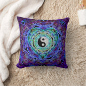 アメリアCarrie著陰陽のハート クッション (ブランケット)