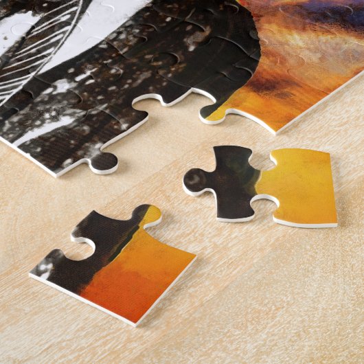 アメリアEarhartのアートワーク ジグソーパズル (側面)