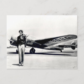 アメリアEarhart ポストカード
