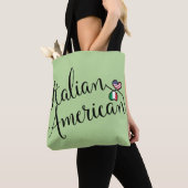 アメリイタリアンカの絡み合ったハート買い物袋 トートバッグ (クローズアップ)