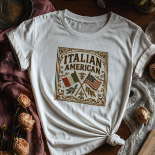 アメリイタリアンカ伝統シャツ ヴィンテージラベル Tシャツ