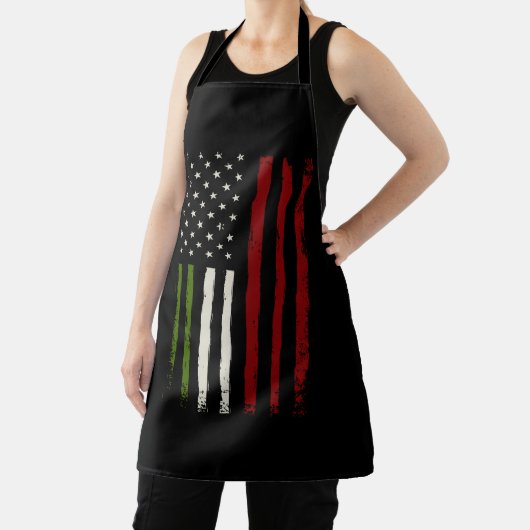アメリイタリアンカ国旗イタリア伝統アメリカパトリ エプロン (インサイチュ)