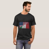 アメリイタリアンカ・イタリア国旗イタリア・イタリア・イタリア Tシャツ (正面フル)