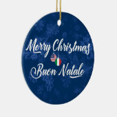 アメリイタリアンカ・ホリデー・デコレーション・ブオンナターレ セラミックオーナメント (右)