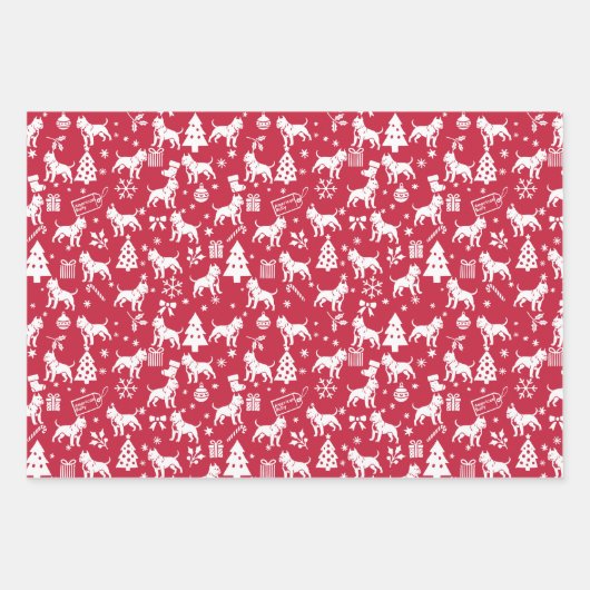 アメリカいじめっ子のクリスマス ラッピングペーパーシート (正面)