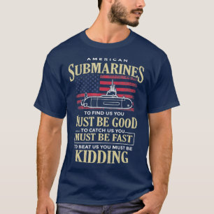 アメリカおもしろいの潜水艦引用文で退役軍人潜水艦 Tシャツ