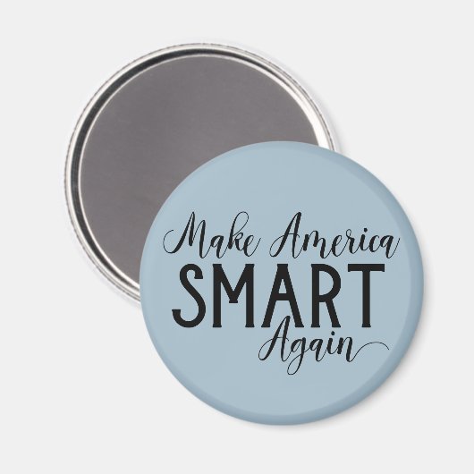 アメリカおもしろいを再び頭が切れるアンチトランプの抗議に回す マグネット (正面/裏面)