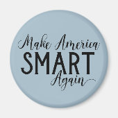 アメリカおもしろいを再び頭が切れるアンチトランプの抗議に回す マグネット (正面)