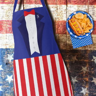 アメリカおもしろいアンクルサム4th 7月コスチュームのエプロン エプロン