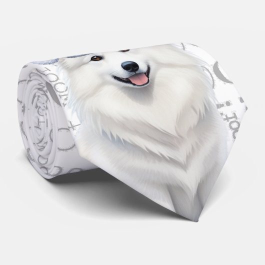 アメリカおもしろいエスキモーのクリスマス犬の恋人 ネクタイ (ロール)