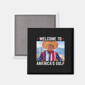 アメリカおもしろいトランプアメリカ湾 マグネット (正面/裏面)