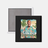 アメリカおもしろいトランプ湾 マグネット (正面/裏面)
