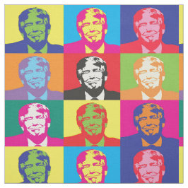 アメリカおもしろいドナルド・トランプ大統領ポップ・アートの術 ファブリック