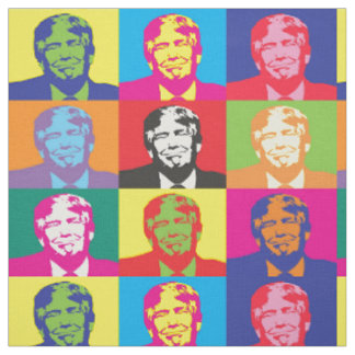 アメリカおもしろいドナルド・トランプ大統領ポップ・アートの術 ファブリック