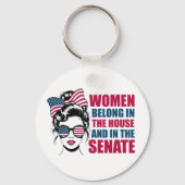 アメリカおもしろいフェミニスト引用文政治 キーホルダー (裏面)