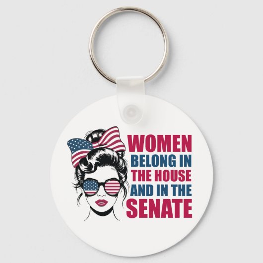 アメリカおもしろいフェミニスト引用文政治 キーホルダー (裏面)
