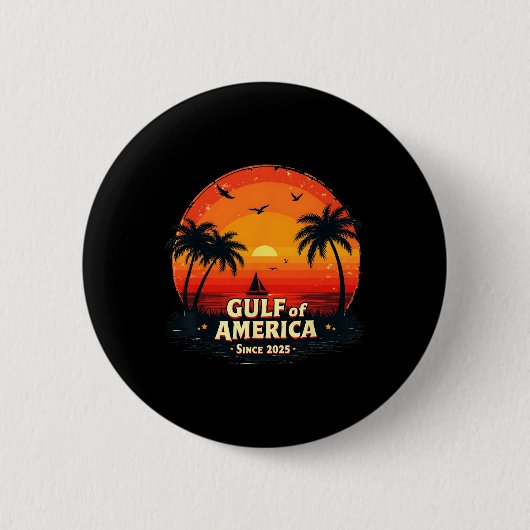 アメリカおもしろい合衆国トランプシャツ湾2025おもしろい Gr 缶バッジ (正面)