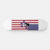 アメリカおもしろい国旗 スケートボード (横)