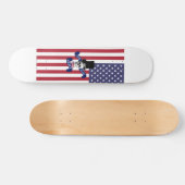 アメリカおもしろい国旗 スケートボード (横)