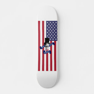 アメリカおもしろい国旗 スケートボード