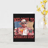 アメリカおもしろい湾へようこそトランプ カード (黄色い花)