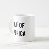 アメリカおもしろい湾トランプ引用文湾 コーヒーマグカップ (正面左)