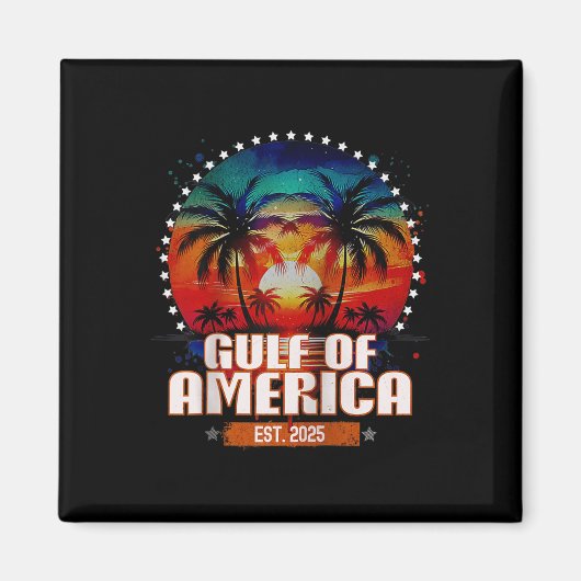 アメリカおもしろい湾メキシコ湾 マグネット (正面)