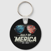 アメリカおもしろい湾2025年レトロサングラス キーホルダー (裏面)