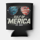 アメリカおもしろい湾2025年レトロサングラス 缶クーラー (正面)