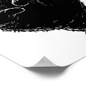 アメリカおもしろいKで怒は王ではない黒猫 ポスター (角)