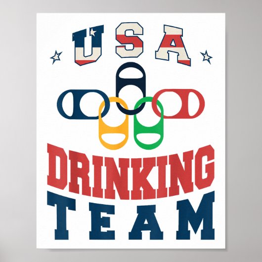アメリカおもしろいMerica USA飲みチーム愛国的アメリカ合衆国 ポスター (正面)