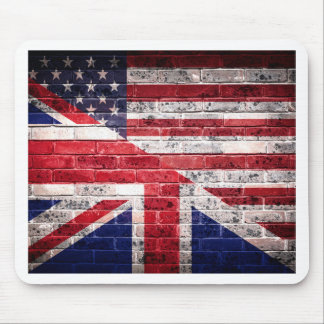アメリカおよびイギリスの旗 マウスパッド
