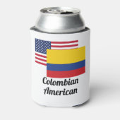 アメリカおよびコロンビア国旗 缶クーラー (缶裏面)