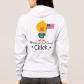 アメリカおよび誇りを持ったなひよこ パーカ (裏面)