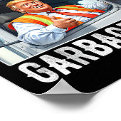 アメリカお気に入りののゴミ屋がゴミでトランプ ポスター (角)