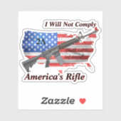 アメリカお気に入りのライフル米国旗Iは準拠しない シール (シート)