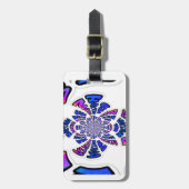 アメリカお祝い:ラブリーおもしろい文字ダイナミック・アート ラゲッジタグ (正面縦)