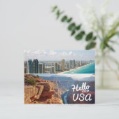 アメリカからこんにちは ポストカード (スタンド正面)