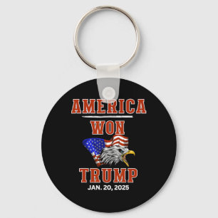アメリカがトランプで勝利し、人々は金を得た キーホルダー