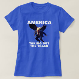 アメリカがトランプ・ゴミを出す Tシャツ