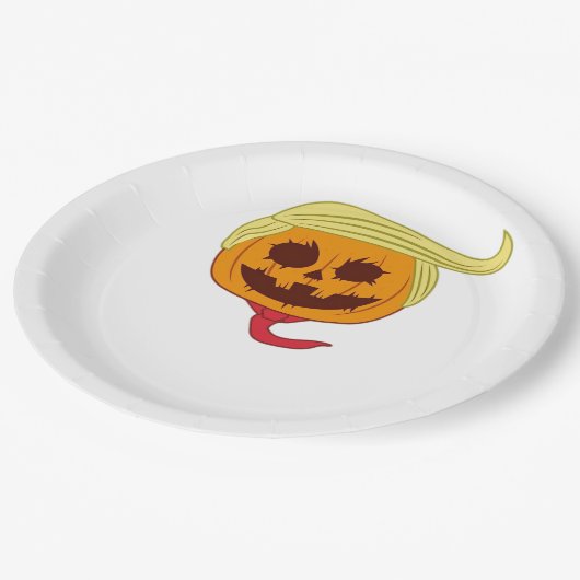 アメリカがハロウィン素晴らしを再びおもしろい開く ペーパープレート (アングル)