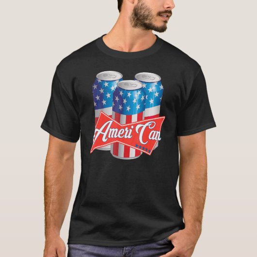 アメリカがビール愛国心の「ムリカ誇りを持った飲み」 Tシャツ (正面)