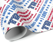 「アメリカが大好きだからトランプが大好き」 ラッピングペーパー (ロールコーナー)