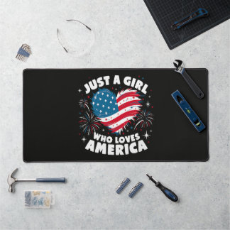 アメリカが大好きな女の子 愛国心 デスクマット