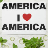 アメリカが大好き キッチンタオル (折り畳み)